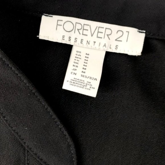FOREVER 21 Essentials / Black Tunic Dress / Medium - Picture 6 of 6